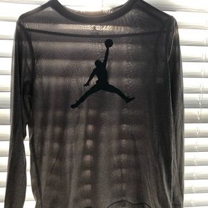 Jordan Shirts & Tops - Gray Dri-fit Long sleeve. Jordan Shirts & Tops - Gray Dri-fit Long sleeve.
